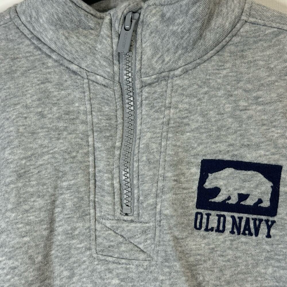 Old Navy High Neck Grey Sweatshirt with Quarter Zip Front Size 4t - Picture 8 of 8